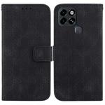 For Infinix Smart 6 Double 8-shaped Embossed Leather Phone Case(Black)