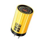 WK WP-UO1 65W Dual USB-C/Type-C+USB Energy Bar GaN Fast Charger(Yellow)