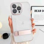 For iPhone 13 Linear Shape Holder Phone Case(Rose Gold)