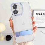 For iPhone 11 Linear Shape Holder Phone Case(Blue)