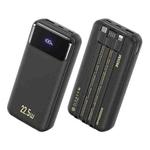 WK WP-22 22.5W 20000mAh Super Fast Charging Power Bank with Cable(Black)