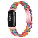 For Fitbit Inspire 3 Oval Resin Replacement Watch Band(Rainbow)