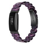 For Fitbit Inspire 3 Oval Resin Replacement Watch Band(Purple Light)