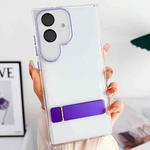 For Samsung Galaxy A04e Linear Shape Holder Phone Case(Purple)