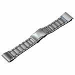 For Garmin Tactix 7 Pro/Fenix 7X/6X Pro 26mm Quick Release Five Bead Titanium Steel Watch Band(Silver)