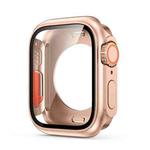 For Apple Watch Series 6 / 5 / 4 / SE 44mm Change to Ultra 49mm All-Inclusive Film Hybrid PC Watch Case(Rose Gold)