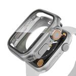 For Apple Watch Series 9 / 8 / 7 41mm Change to Ultra 49mm Waterproof All-Inclusive Film Hybrid PC Watch Case(Titanium Gold)