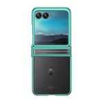 For Motorola Razr 40 Ultra Electroplated Three-piece Set Phone Case(Green)