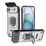 For iPhone 17 Air Sliding Camshield TPU + PC Shockproof Phone Case with Holder(Grey)