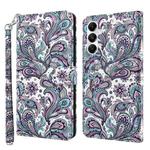 For Samsung Galaxy A35 5G 3D Painting Pattern Flip Leather Phone Case(Swirl Pattern)