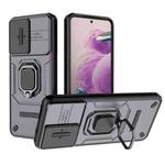 For Xiaomi Redmi Note 12S 4G Global Sliding Camshield TPU + PC Shockproof Phone Case with Holder(Purple)