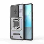 For Xiaomi Redmi Note 13 Pro 5G Sliding Camshield TPU + PC Shockproof Phone Case with Holder(Grey)