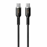 WK WDC-11 100W USB-C/Type-C to USB-C/Type-C Silicone Data Cable, Length: 1.2m(Black)
