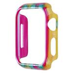 For Apple Watch Series 8 / 7 41mm Printed Resin PC Watch Case(Rainbow)