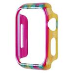 For Apple Watch Series 8 / 7 45mm Printed Resin PC Watch Case(Rainbow)
