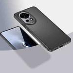 For Huawei nova 12 Armor Clear TPU Hard PC Phone Case(Matte Black)