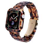 For Apple Watch Series 6/5/4/SE 44mm Printed Resin PC Watch Band Case Kit(Rainbow)