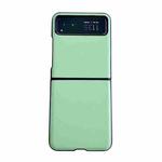 For Motorola Razr 40 Solid Color Leather Texture Phone Case(Green)