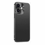 For iPhone 12 Starshine Frosted Series Airbag Shockproof Phone Case(Black)