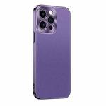 For iPhone 15 Pro Starshine Frosted Series Airbag Shockproof Phone Case(Purple)
