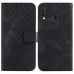 For Samsung Galaxy A10e/A20e Seven-shaped Embossed Leather Phone Case(Black)