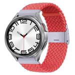 For Samsung Galaxy Watch 6 / 6 Classic Nylon Braided Metal Buckle Watch Band(Bright Pink)