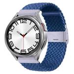 For Samsung Galaxy Watch 6 / 6 Classic Nylon Braided Metal Buckle Watch Band(Deep Blue)