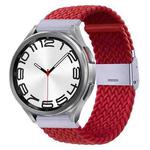 For Samsung Galaxy Watch 6 / 6 Classic Nylon Braided Metal Buckle Watch Band(Red)