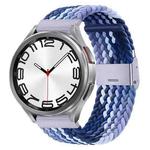 For Samsung Galaxy Watch 6 / 6 Classic Nylon Braided Metal Buckle Watch Band(Blueberry)