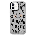 For iPhone 11 Electroplated Silver Series PC Protective Phone Case(Cute Smiley Face)