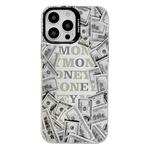 For iPhone 13 Pro Electroplated Silver Series PC Protective Phone Case(Money)