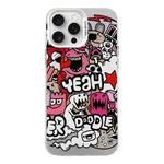 For iPhone 16 Pro Max Electroplated Silver Series PC Protective Phone Case(Cartoon)