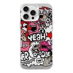 For iPhone 16 Pro Electroplated Silver Series PC Protective Phone Case(Cartoon)