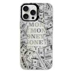 For iPhone 16 Pro Electroplated Silver Series PC Protective Phone Case(Money)