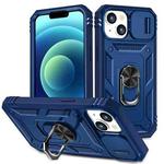 For iPhone 15 Plus Sliding Camshield Holder Phone Case(Blue)