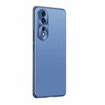 For Honor 80 Pro Flat Starshine Frosted Series Airbag Shockproof Phone Case(Blue)