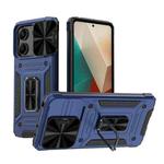 For Xiaomi Redmi Note 13 5G Camshield Robot TPU Hybrid PC Phone Case(Blue)