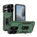 For Xiaomi Redmi K70E 5G Camshield Robot TPU Hybrid PC Phone Case(Green)