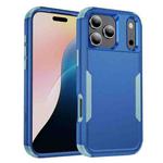 For iPhone 17 Pro Max Commuter Shockproof TPU + PC Phone Case(Royal Blue+Grey Green)