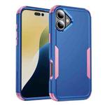 For iPhone 17 Commuter Shockproof TPU + PC Phone Case(Royal Blue+Pink)