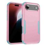 For iPhone 17 Air Commuter Shockproof TPU + PC Phone Case(Pink+Grey Green)