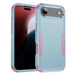 For iPhone 17 Air Commuter Shockproof TPU + PC Phone Case(Grey Green+Pink)