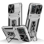For Motorola Moto G Power 5G 2023 Camshield Robot TPU Hybrid PC Phone Case(Silver)