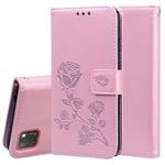 For Huawei Honor 9S Rose Embossed Horizontal Flip PU Leather Case with Holder & Card Slots & Wallet(Rose Gold)