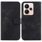 For Realme 15 5G / Realme 15 Pro 5G Seven-shaped Embossed Leather Phone Case(Black)