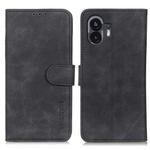 For Nothing Phone 2 KHAZNEH Retro Texture Leather Phone Case(Black)