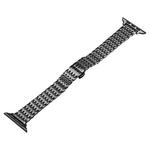 For Apple Watch Series 8 41mm Slim Dragon Pattern Stainless Steel Watch Band(Grey)