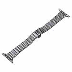 For Apple Watch Ultra 2 49mm Slim Dragon Pattern Stainless Steel Watch Band(Silver)