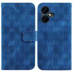 For Tecno Pova Neo 3 Double 8-shaped Embossed Leather Phone Case(Blue)