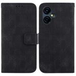 For Tecno Pova Neo 3 Double 8-shaped Embossed Leather Phone Case(Black)